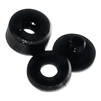43836 Windshield Spacer & Screw Caps Black