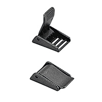 Nuova Rade 43866 - Buckle for 25mm Webbing, w/ Notches, Plastic, Black