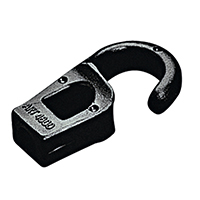 44022 Snap Hook w/Eye Ø9x40mm, f/Ø6mm Cord, Polyam. White