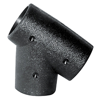 Nuova Rade 44052 - T-Fitting, 60°, for Rails Ø22mm, Black