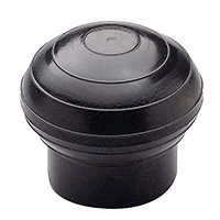 Nuova Rade 44085 - Paddle End Cap, Int. Ø35mm, Black