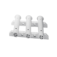Nuova Rade 44512 - Storage Rack Set for 3 Rods, Bulkhead Mount, White