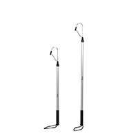44590 Gaff w/ Anod. Alumin. Pole Ø25mm, L.1390mm & Inox Hook Ø8mmxW.70mm