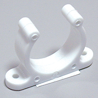 Nuova Rade 45191 - Plastic Support Clip, Screwed, Ø15mm, White