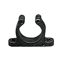 Nuova Rade 45192 - Plastic Support Clip, Screwed, Ø15mm, Black