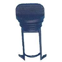 Nuova Rade 45277 - Captive Plug with O-Ring for Drain Socket, Black