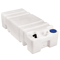 50213 SOGLIOLA Tank Fr.Water 60lt w/o Cap, 45° Deckfill, L.800mm