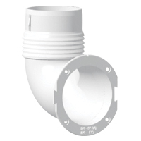 Nuova Rade 54389 - Ventilator Connector, Elbow, Ø76mm, White