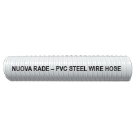 Nuova Rade 97879 - Liquid Discharge-Water Delivery Hose PVC, White, Steel Wire Reinforced, Ø15mm, 5/8''