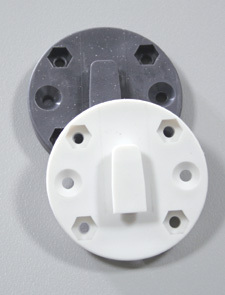 Nuova Rade 99827 - Fixed Mount Support Base for "Store-All" Cases Ø6x0,9cm - White