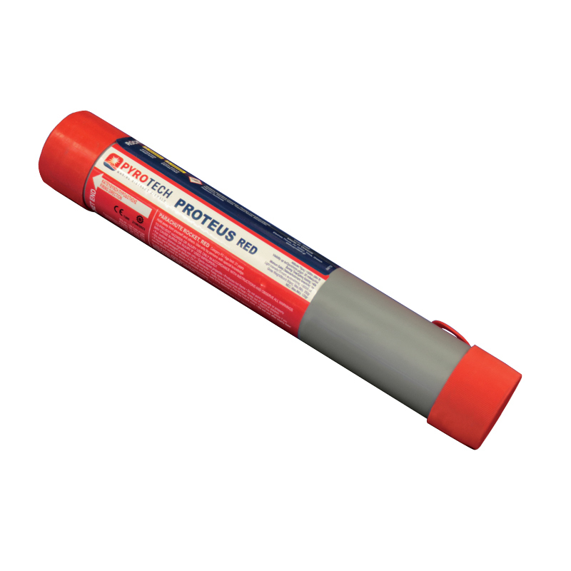 70220 PYROTECH PARACHUTE ROCKET, SOLAS/MED/USCG, RED