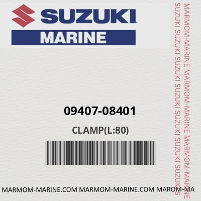 Suzuki 09407-08401 - CLAMP(L:80)