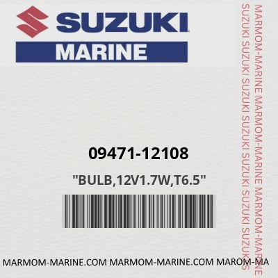 09471-12108 "BULB,12V1.7W,T6.5"