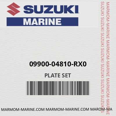 09900-04810-rx0 PLATE SET