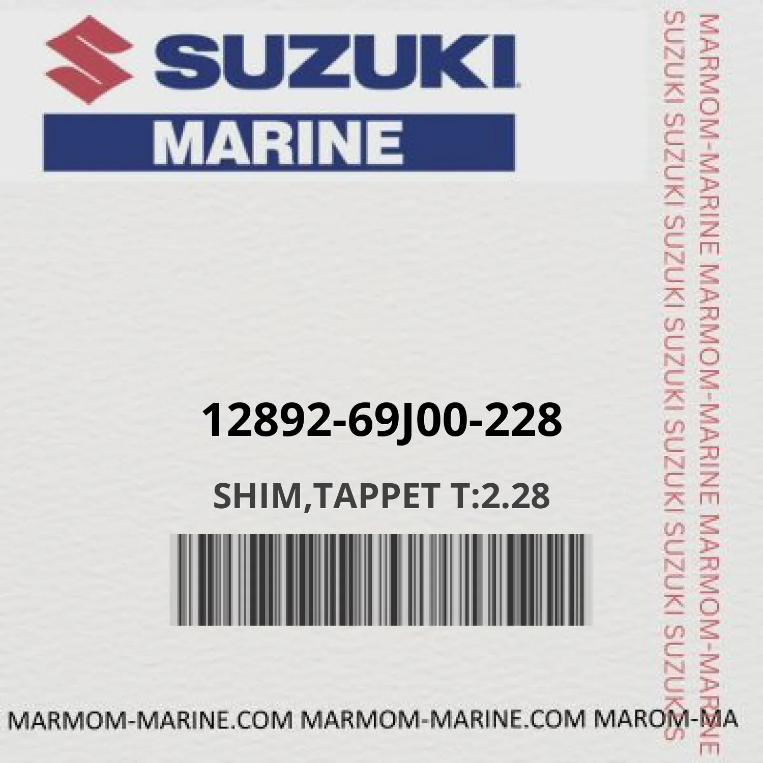 12892-69j00-228 SHIM,TAPPET T:2.28
