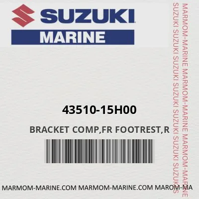 43510-15h00 BRACKET COMP,FR FOOTREST,R