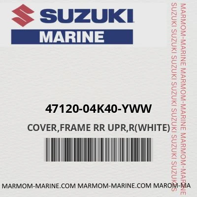 47120-04k40-yww COVER,FRAME RR UPR,R(WHITE)