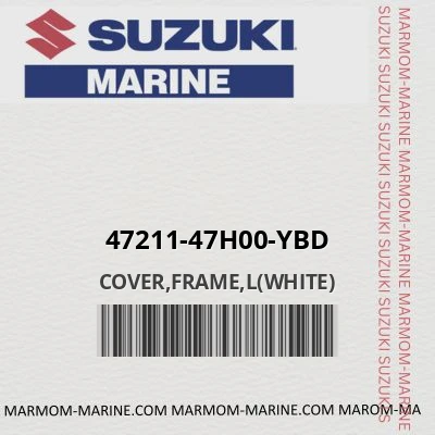 Suzuki 47211-47h00-ybd - COVER,FRAME,L(WHITE)
