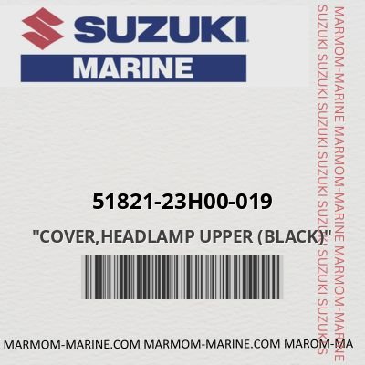 51821-23h00-019 "COVER,HEADLAMP UPPER (BLACK)"