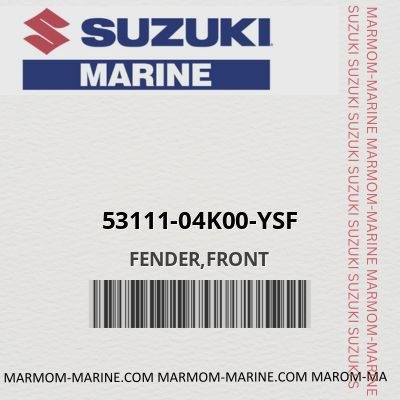 53111-04k00-ysf FENDER,FRONT