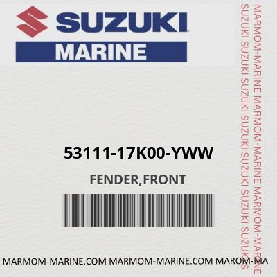 53111-17k00-yww FENDER,FRONT