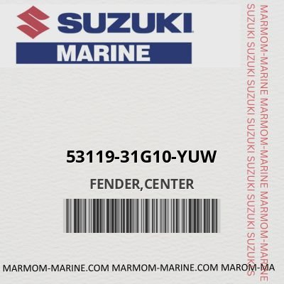 53119-31g10-yuw FENDER,CENTER