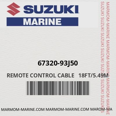 Suzuki 67320-93j50 - REMOTE CONTROL CABLE   18FT/5.49M