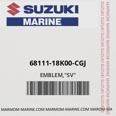 68111-18k00-cgj EMBLEM,"SV"