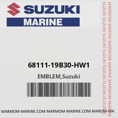 68111-19b30-hw1 EMBLEM,Suzuki