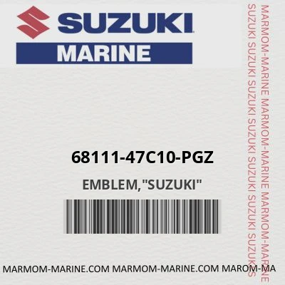 68111-47c10-pgz EMBLEM,"SUZUKI"