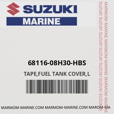 68116-08h30-hbs TAPE,FUEL TANK COVER,L