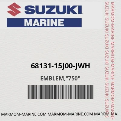 68131-15j00-jwh EMBLEM,"750"