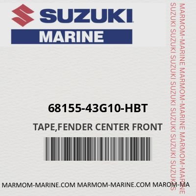 68155-43g10-hbt TAPE,FENDER CENTER FRONT
