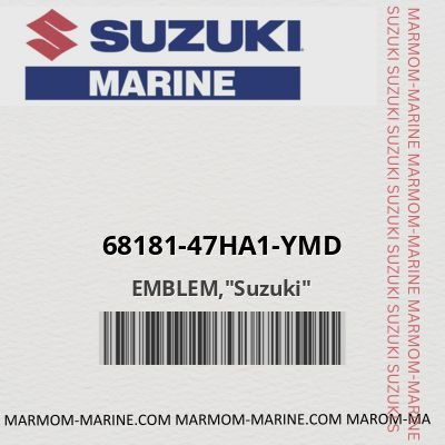 68181-47ha1-ymd EMBLEM,"Suzuki"