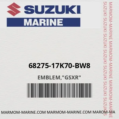 68275-17k70-bw8 EMBLEM,"GSXR"