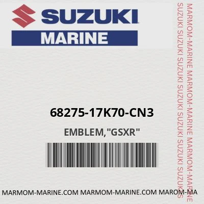 68275-17k70-cn3 EMBLEM,"GSXR"