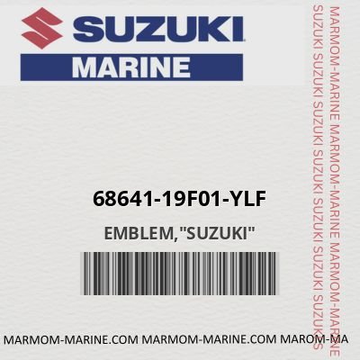 68641-19f01-ylf EMBLEM,"SUZUKI"