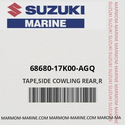 68680-17k00-agq TAPE,SIDE COWLING REAR,R