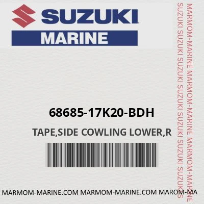 68685-17k20-bdh TAPE,SIDE COWLING LOWER,R