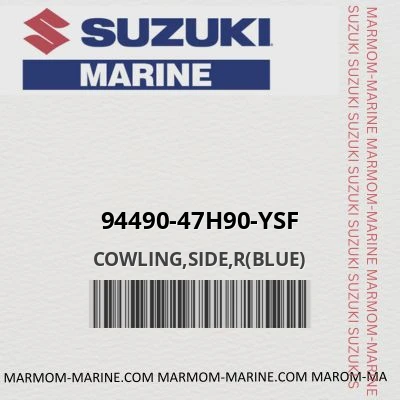 94490-47h90-ysf COWLING,SIDE,R(BLUE)