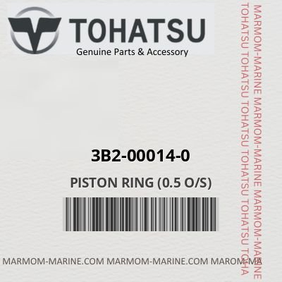 Tohatsu 3b2-00014-0 - PISTON RING (0.5 O/S)