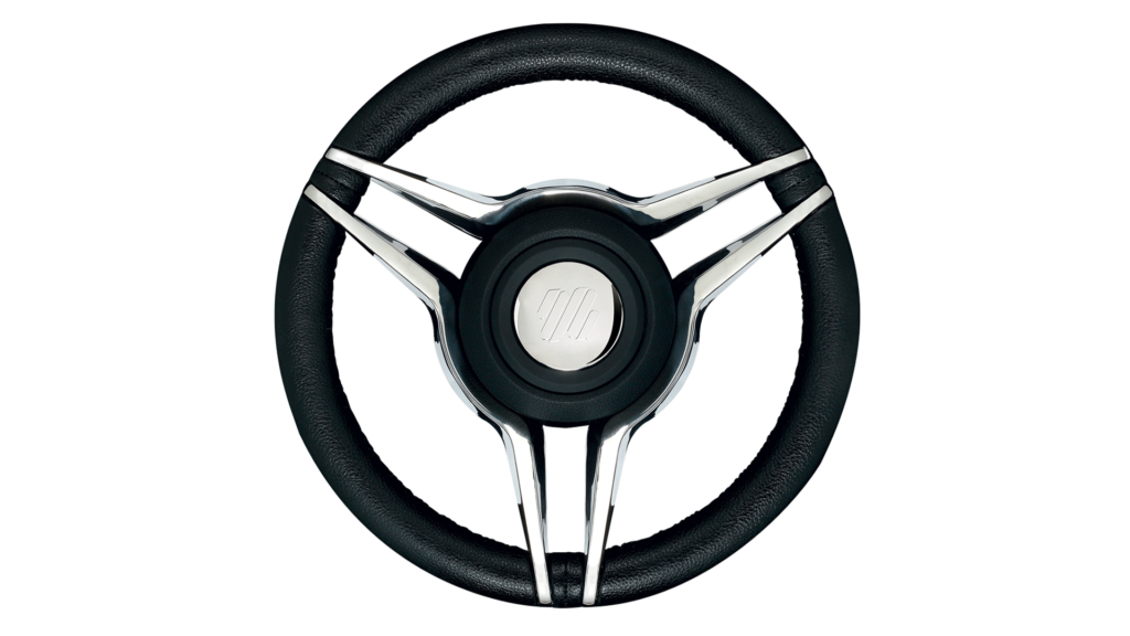 22124u TRON PU BLK/SS/PU STEERING WHEEL