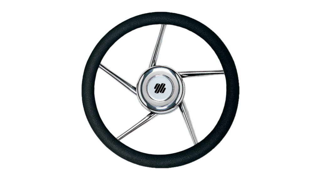 Ultraflex 41688b - V01 PU WHT/SS STEERING WHEEL