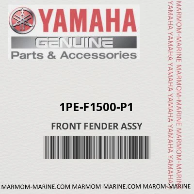 Yamaha 1pe-f1500-p1 - FRONT FENDER ASSY