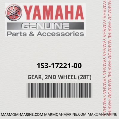 Yamaha 1s3-17221-00 - GEAR, 2ND WHEEL (28T)