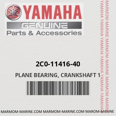 Yamaha 2c0-11416-40 - PLANE BEARING, CRANKSHAFT 1
