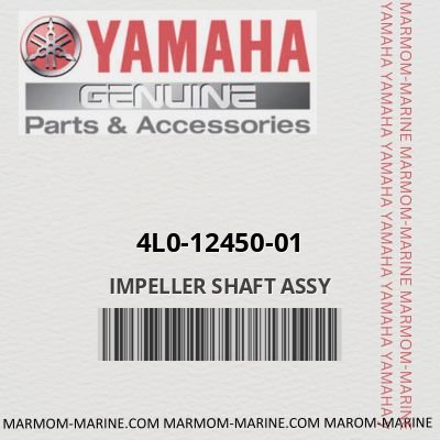 Yamaha 4l0-12450-01 - IMPELLER SHAFT ASSY