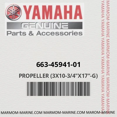 663-45941-01 PROPELLER (3X10-3/4"X17"-G)