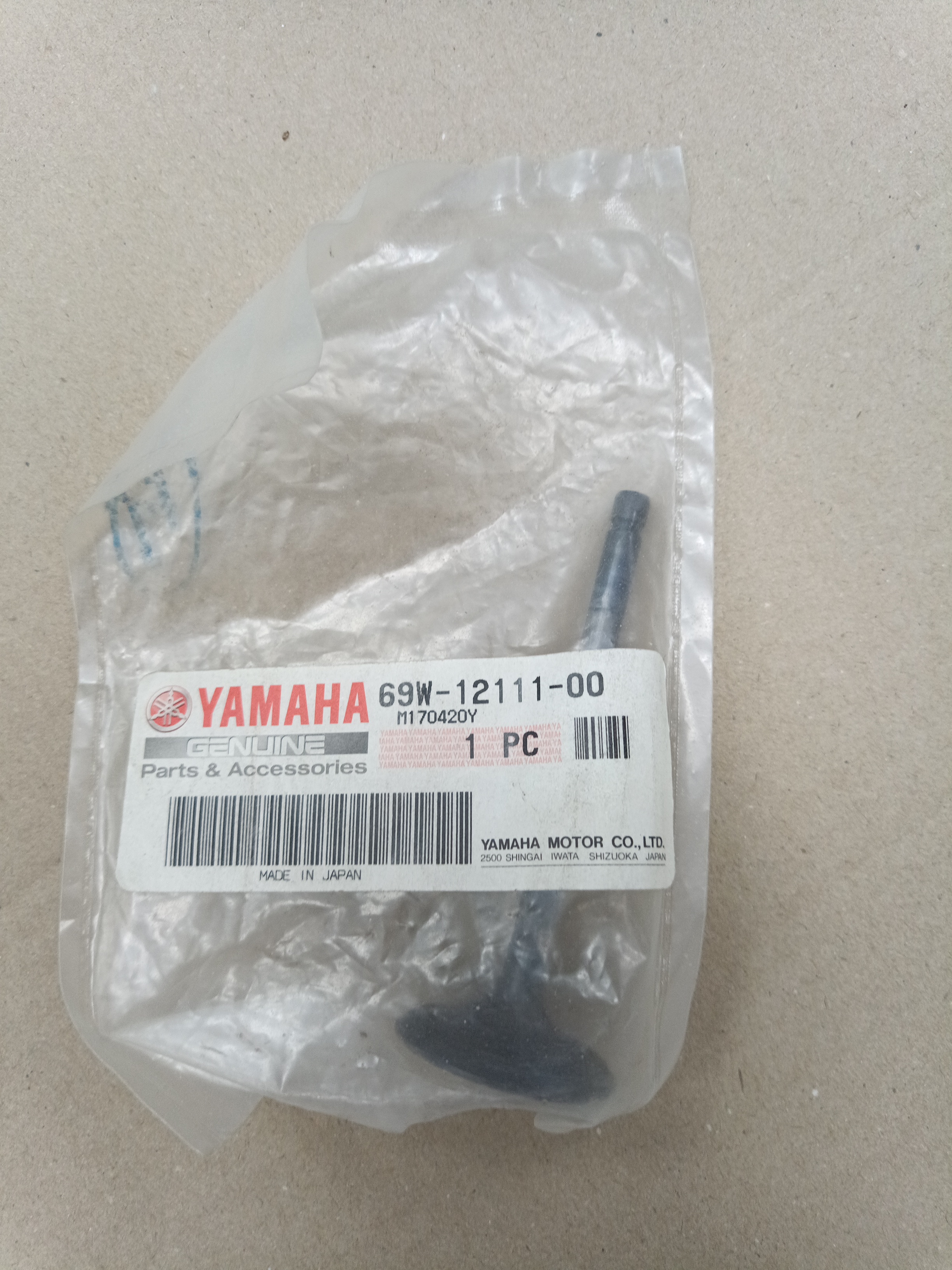 69w-12111-00 VALVE, INTAKE