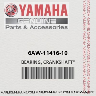 6aw-11416-10 BEARING, CRANKSHAFT"